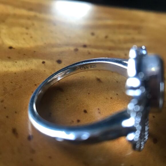 Canadian Ammolite Sterling Silver Ring Size 8 - Picture 3 of 8